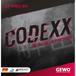 GEWO Belag Codexx EF Pro 54 NEU zum Einführungspreis !