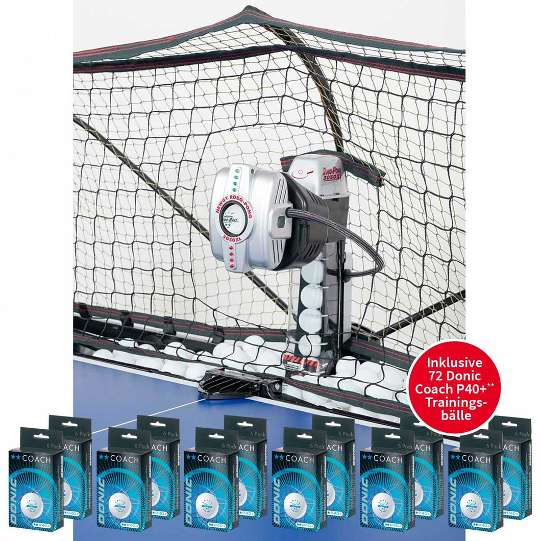 Donic Roboter Newgy Robo-Pong 3050XL inkl. 72 Trainingsbälle