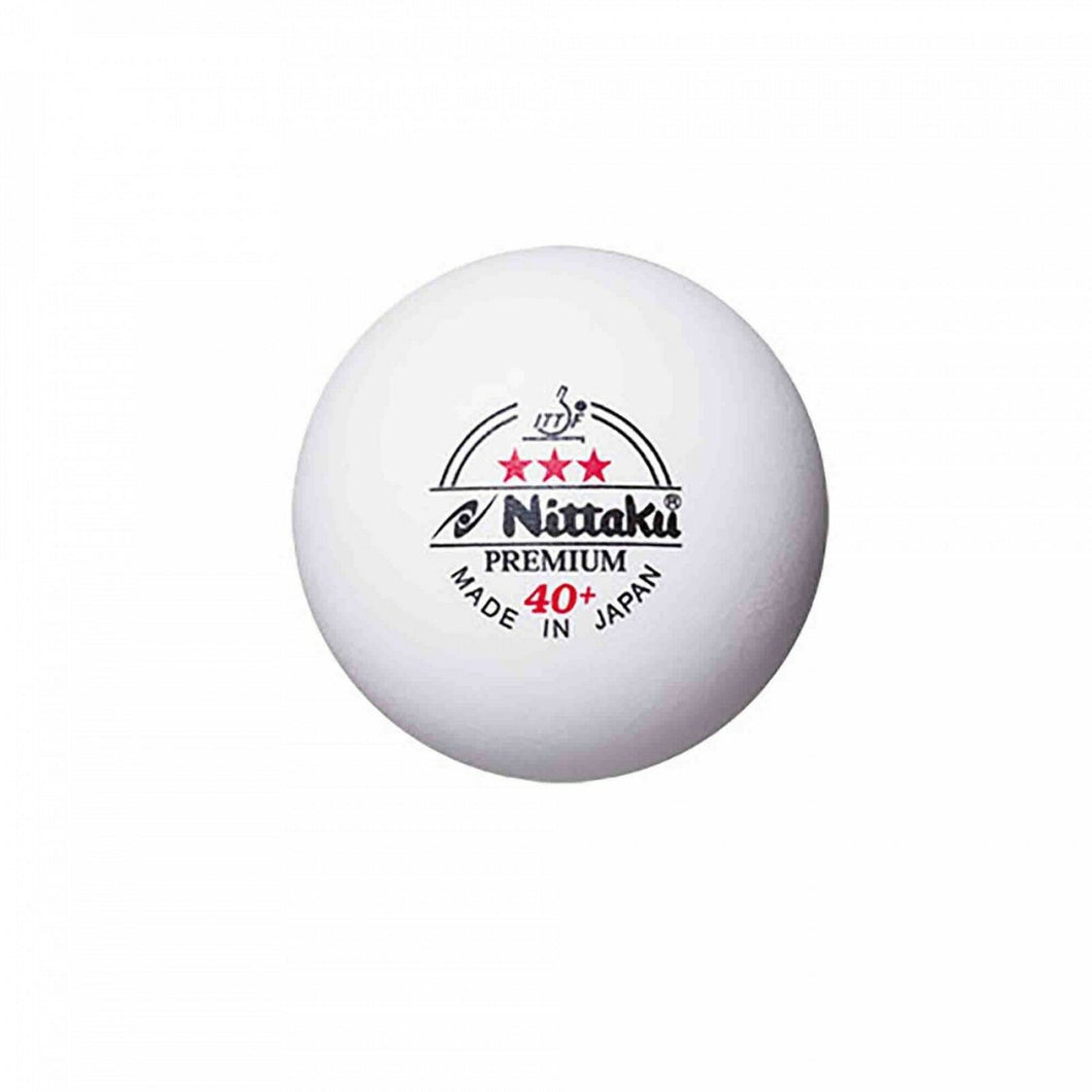 Nittaku TT-Ball Premium 40+*** Call Free 120er Pack, weiss