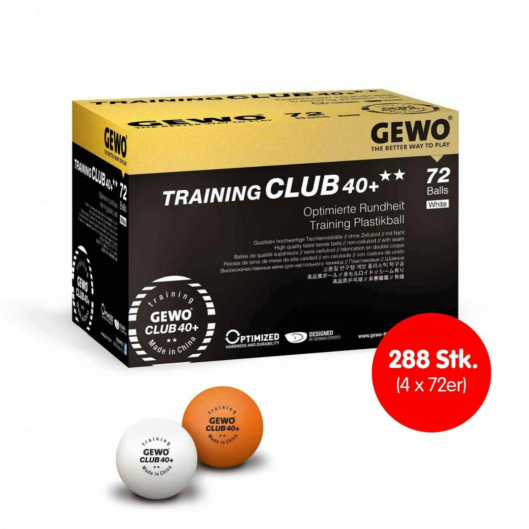 GEWO Ball Training Club 40+** 4x 72er Karton zum SONDERPREIS