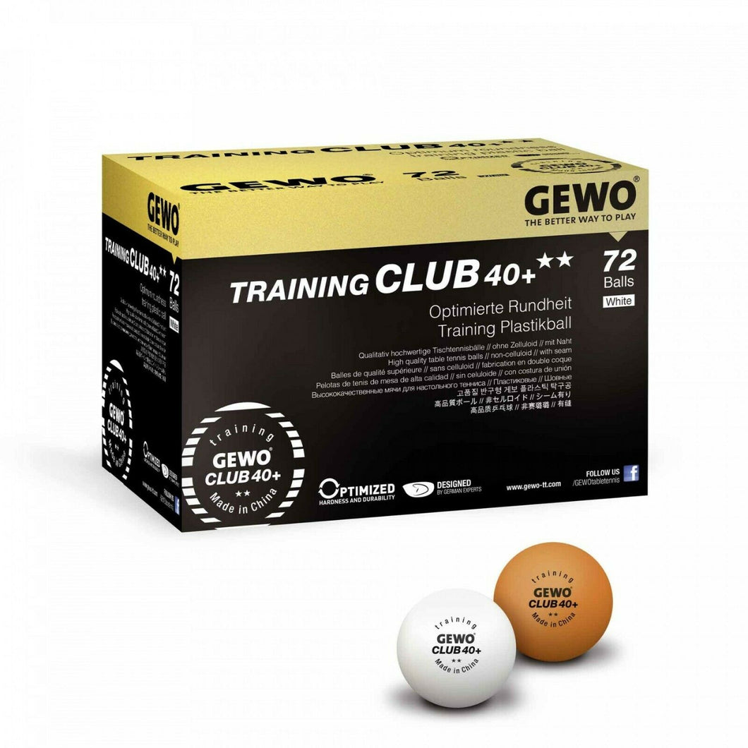 GEWO Tischtennis Ball Training Club 40+** 72er